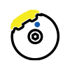 icon of car brakes