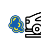 icon of car exhaust